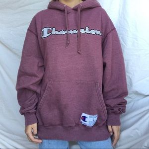 Champion Sweatshirt/Hoodie Purple 90s✧
 »vintage!